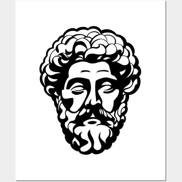 Marcus Aurelius Portrait Wall Art by HalpinDesign